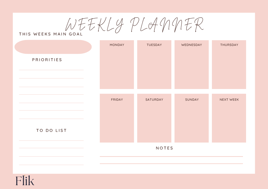 Weekly Planner Preview